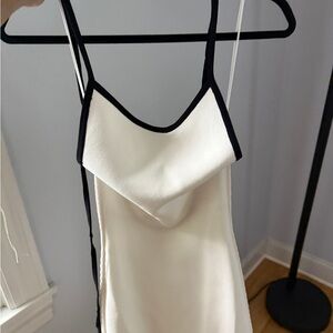 Zara Black and White Slip Dress